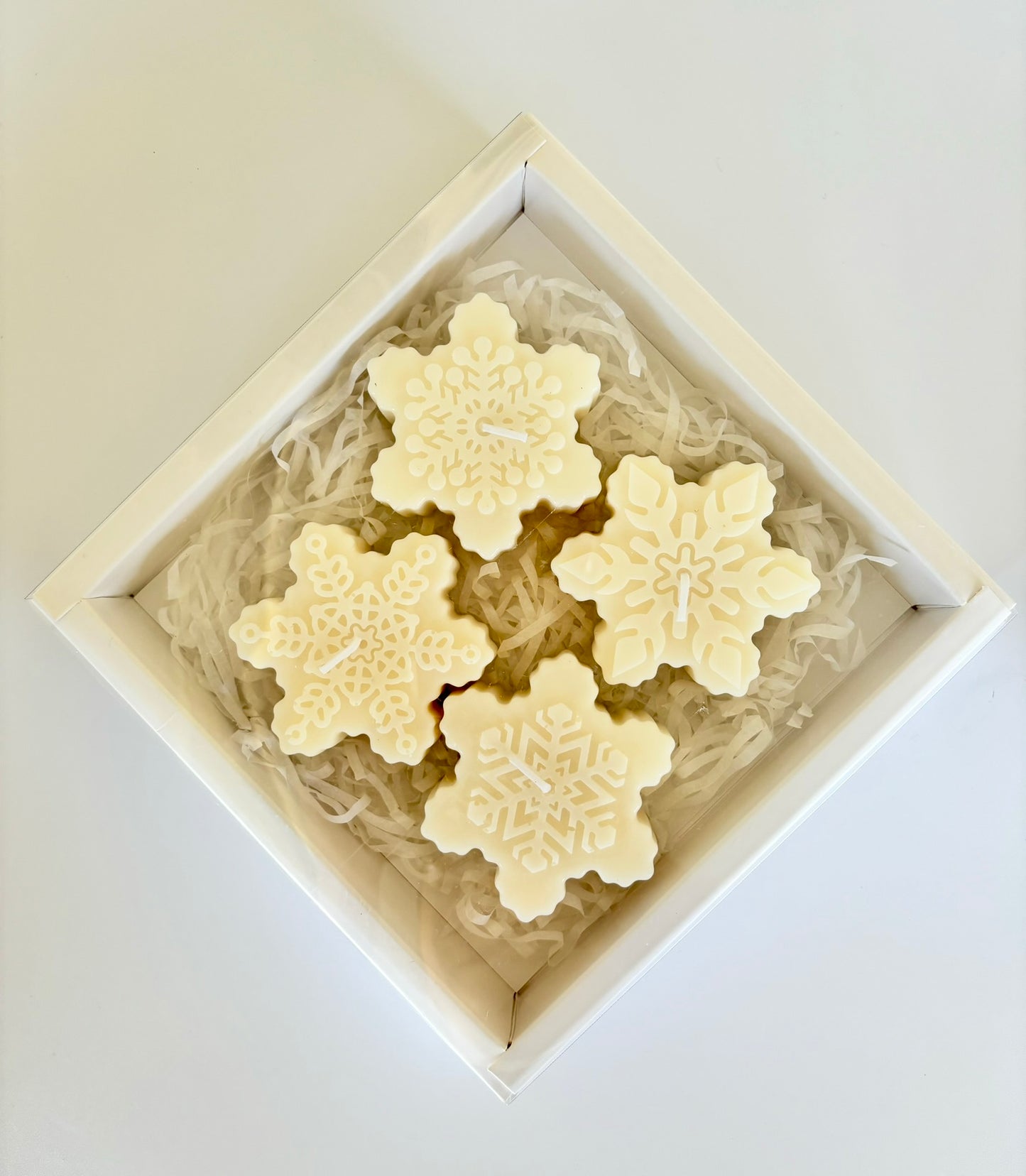 Snowflake Sculptural Candle Gift Pack