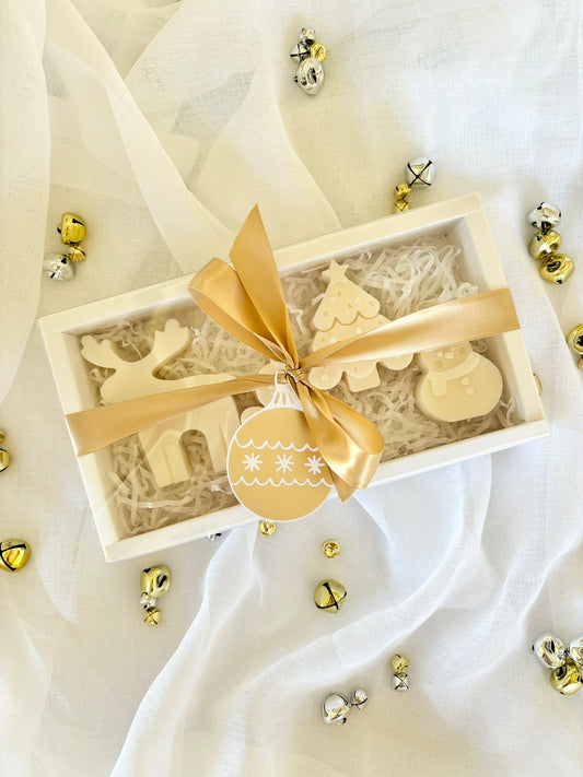 Mini Christmas Sculptural Candle Gift Pack