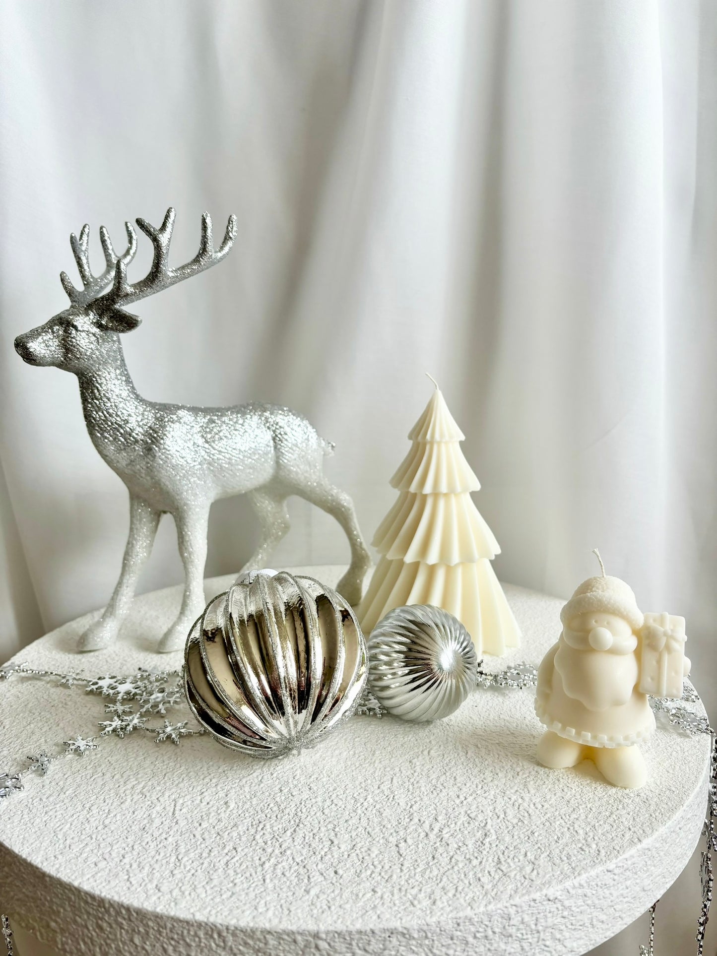 Father Christmas Sculptural Candle