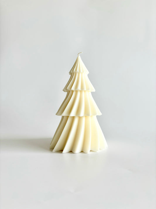 Large Christmas Tree Sculptural Candle