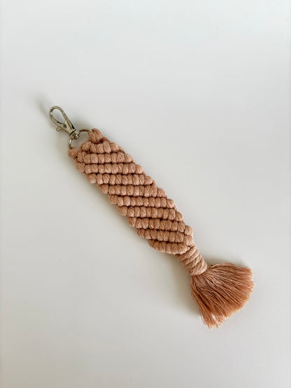 Macrame Keychain - Diagonal Stripe