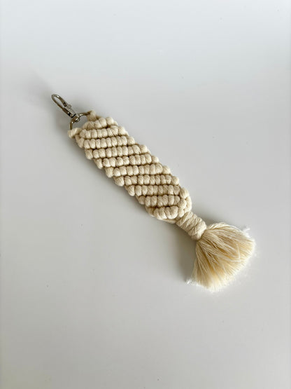 Macrame Keychain - Diagonal Stripe