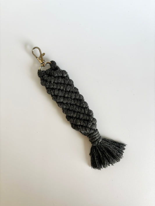 Macrame Keychain - Diagonal Stripe